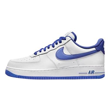 Imagem de Nike Tênis de basquete masculino Air Force 1 '07 An20, Branco/Azul médio, 7