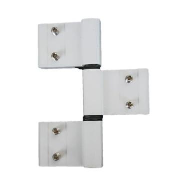 Imagem de DOBRADICA ENCAIXE LINHA GOLD TRIPLA DOB-828 PORTA LATERAL BRANCA