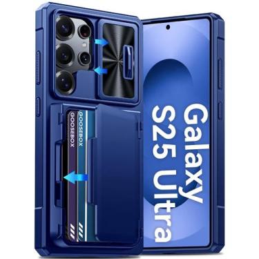 Imagem de Capa GooseBox Samsung Galaxy S25 Ultra, carteira RFID de 6,9", azul