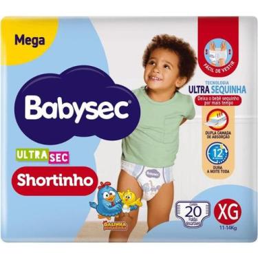 Imagem de Fralda Babysec Ultrasec Shortinho Mega XG 20 Unidades