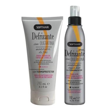 Imagem de Kit Protetor Térmico para Cabelo Spray e Mousse Anti-frizz Defrizante 