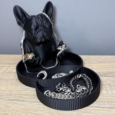 Imagem de Bandeja Porta-Trecos Buldogue Francês Mordomo – Organização com Estilo e Personalidade!