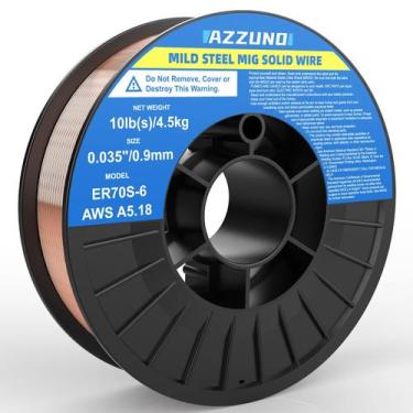 Imagem de Fio de solda AZZUNO ER70S-6 .035" 4,5 kg de aço macio