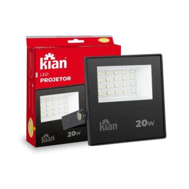 Imagem de Holofote Área Externa Interna Refletor Elétrico 20w 3000k - kian