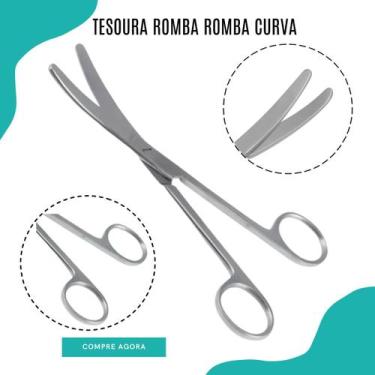 Imagem de Tesoura romba curva - LOVE SAUDE