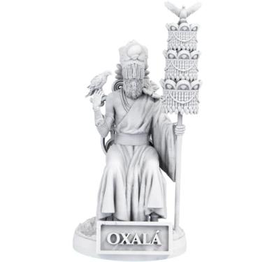 Imagem de Estátua Oxalá Umbanda Candomblé - Orixá Obatalá (Cor Mármore)