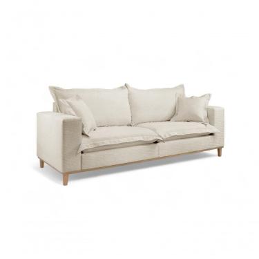 Imagem de Sofá Fixo Odisseu 2 Lugares 1,60m Castellar Móbile Linho Bege Claro Linho Bege Claro