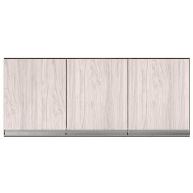 Imagem de Armario Aéreo Geladeira 120cm Andréia 2Portas Castanho Avelã - AJL Móv