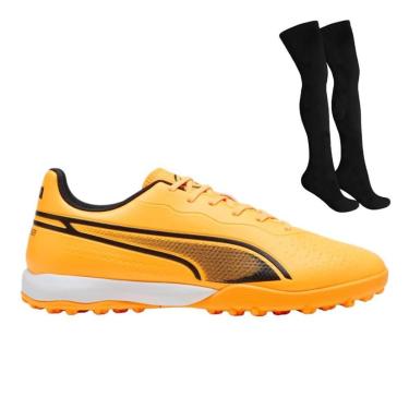 Imagem de Kit Chuteira Society Puma King Match + Par de Mei-Masculino
