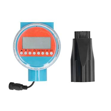 Imagem de Temporizador de irrigação automático com sensor de chuva com temporização de válvula solenoide inteligente para jardins ao ar livre.