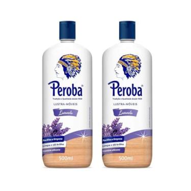 Imagem de Kit 2 Frascos Lustra Móveis Peroba Lavanda 500mL – Brilho e Proteção com Cera de Carnaúba e Silicone para Madeira, Mármore, Granito, Móveis Laqueados, Fogões e Geladeiras