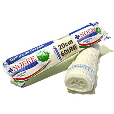 Imagem de Atadura De Crepom 13 Fios Para Curativo - 20cm X 1,8m - 60 Rolos - Não Estéril