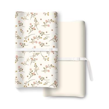 Imagem de TotChill Capa para trocador de fraldas extra elástica, ultramacia de malha de jérsei premium, unissex para meninos e meninas, serve para todas as mesas/cômoda padrão - pacote com 2