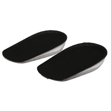 Imagem de Almofada de salto invisível unissex para elevação de 1,5 cm de altura, inserções de suporte em gel, silicone autoadesivo macio, reduz a pressão nas costas e no joelho
