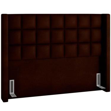 Imagem de Cabeceira Cama Box Casal 195cm Paris Couríssimo Marrom