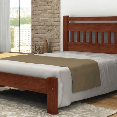 Imagem de Cama Queen Size Mônaco Angelim Pedra/tauari Castanho