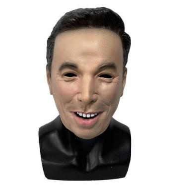 Imagem de Máscara de resina, figura masculina realista de celebridade para festa