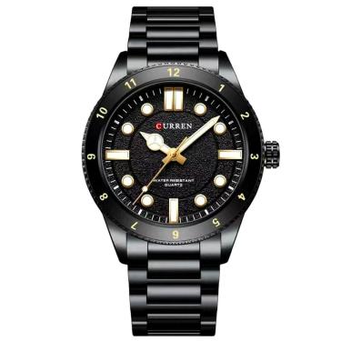 Imagem de Relógio de Quartzo Masculino Pulseira de Aço inoxidável Design Classico Impermeavel 