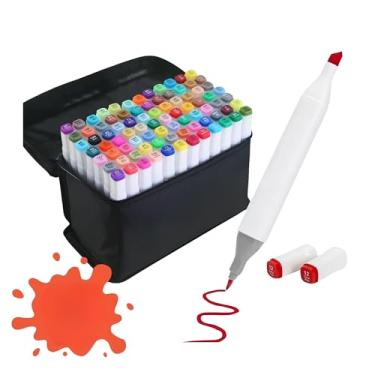 Imagem de Kit De Canetas Marcador Permanente Ponta Dupla (80)