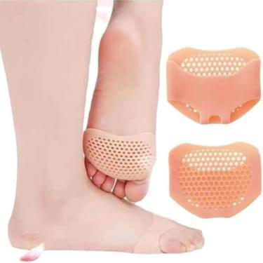 Imagem de 5 pares de almofadas de palmilha de favo de mel, almofada de silicone para o antepé, palmilha, almofada de malha de favo de mel