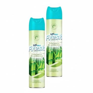 Imagem de Kit 2 Odorizadores de Ambiente Aerossol 400ml Bambu Up Fresh Perfume Duradouro