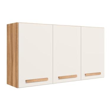 Imagem de Armario para Cozinha Modulado 120cm Fechado com 3 Portas (bege)