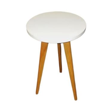 Imagem de Mesa Lateral Redonda Pé Palito – Design Moderno e Funcional (1 und)