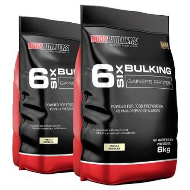 Imagem de Kit 2 Hipercalórico 6 Six Bulking 6Kg - Bodybuilders