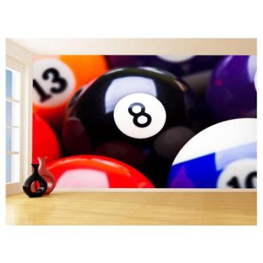 Imagem de Papel De Parede 3D Salão De Jogos Bilhar Sinuca 3,5M Jcs37 - Você Deco