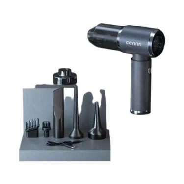 Imagem de Aspirador De Pó Portátil Mini Sem Fio Para Carro 210000PA Forte Sucção