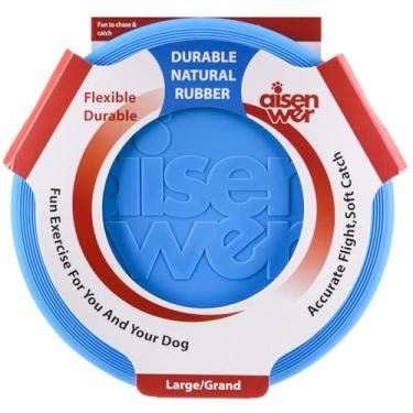 Imagem de Kwispel Disco voador para cães – Brinquedo de borracha durável para buscar – Brinquedos interativos e leves para brincadeiras ao ar livre – Disco mais seguro para atividades saudáveis – para cães