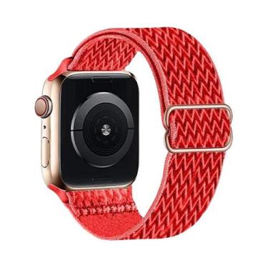 Imagem de Pulseira De Nylon Elástica Para Apple Watch Ultra Série 8 7, Faixa De 