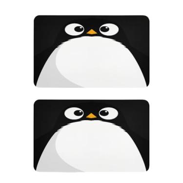Imagem de Blueangle Conjunto de 2 ímãs de geladeira de rosto de pinguim - Ímãs decorativos engraçados de geladeira de cozinha - Seguro para lava-louças e decoração magnética durável (4)