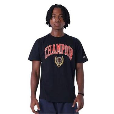 Imagem de Camiseta Champion Manga Curta Over Seal Preto-Masculino