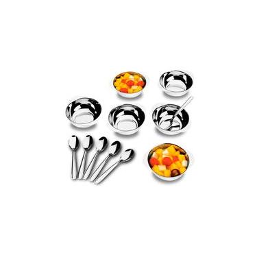 Imagem de Conjunto para Sobremesa Brinox Jornata 12 Peças Aço Inox Colorido