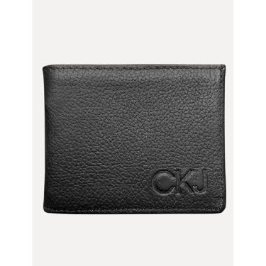 Imagem de Carteira Calvin Klein Jeans Masculino Couro CKJ Upper Preta-Masculino