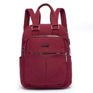 Imagem de Mochila Feminina Bolsa Notebook Reforçada USB 15 Litros-Feminino