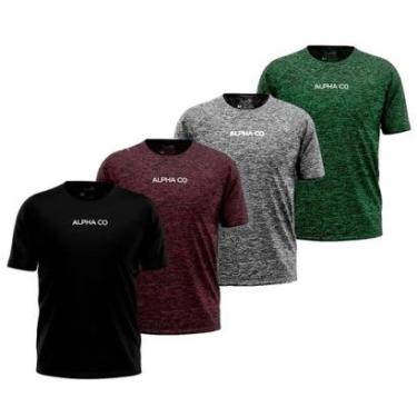 Imagem de Kit 4 Camisetas Dry Alpha Co Masculina-Masculino
