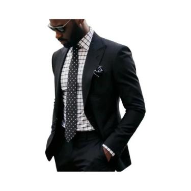 Imagem de Ternos Slim Fit Para Meninos Roxo Casual Inteligente Com Lapela Person