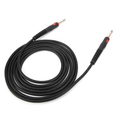 Imagem de Naroote Cabo de Guitarra de, Cabo de Cabeça de Injeção Elétrica Preta para Excelente Efeito de Som, Adequado para Guitarras, Baixos, órgãos Eletrônicos (3 metros/9,84 pés)
