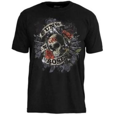 Imagem de Camiseta de Banda Guns N Roses em Algodão Oficial-Unissex