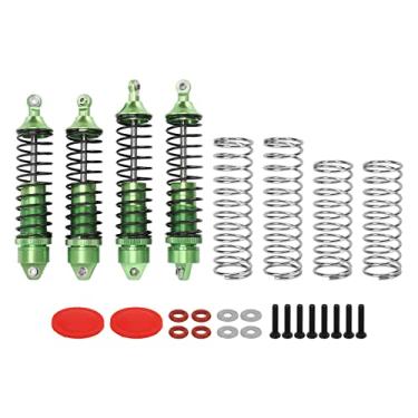 Imagem de Ainoli 4 unidades/conjunto amortecedor traseiro dianteiro em liga de alumínio completo para Arrma para carro Senton 1/10 RC (Verde)