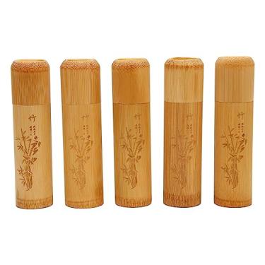 Imagem de Urna de bambu para animais de estimação Eco Friendly Memorial pequena urna para espalhar cinzas de cremação de cães de estimação humanos, madeira de bambu portátil portátil 12 x 3