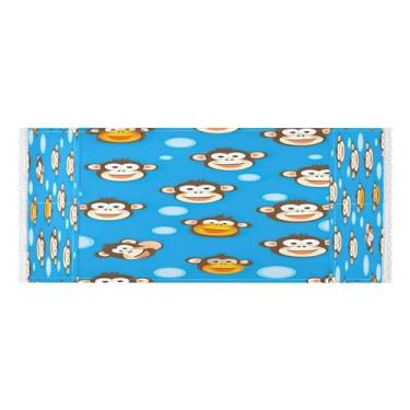 Imagem de Wassud Capas de lavadora e secadora Cartoon Monkets, protetor de lavadora com sacos de armazenamento, capa de geladeira à prova de poeira com bolsos para lavanderia doméstica, cozinha, 120 x 55 cm