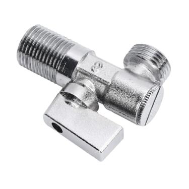 Imagem de Hyuduo Válvula de Parada de ângulo de Bronze, Quarto de Volta Com Alça de Metal Sólido, Rosca Macho G1/2 para Pia, Banheiro, Cozinha, Encanamento