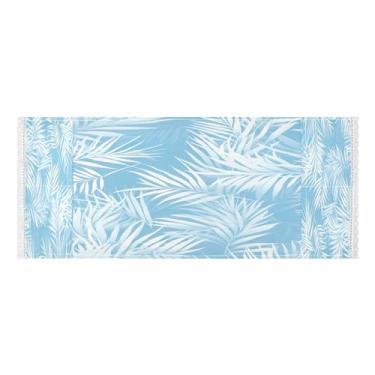 Imagem de Wassud Capas de lavadora e secadora de folhas de palmeira branca, protetor de lavadora com sacos de armazenamento, capa de geladeira à prova de poeira com bolsos para lavanderia doméstica, cozinha