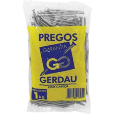Imagem de Prego 17x27mm com Cabeça - Gerdau Aços Longos - 1 Kg *