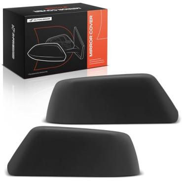 Imagem de A-Premium 2 peças de tampas de espelho retrovisor do lado do motorista e do passageiro - Compatível com Chevrolet Tahoe Suburban e GMC Yukon Yukon XL, 2015-2020 - Preto liso, sem furo de seta