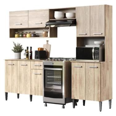 Imagem de Armário Cozinha Compacta Arizona Essence Carraro - Carvalho Carvalho -