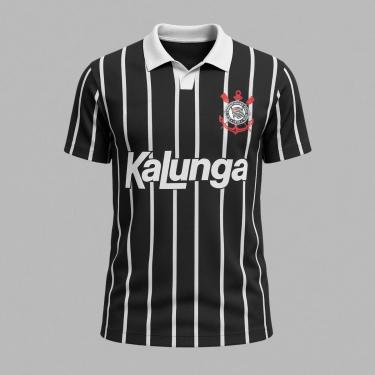 Imagem de Camisa Corinthians Masculina Polo Kalunga Licenciada-Masculino